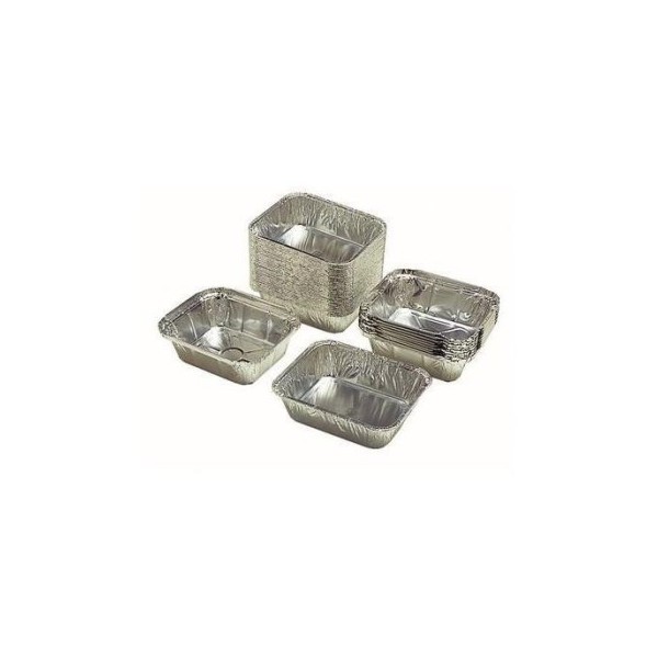 100 Barquettes Aluminium PM avec couvercle