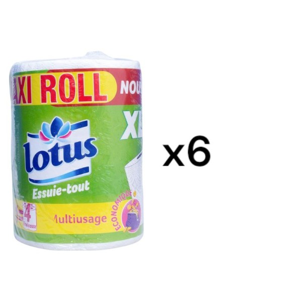 Essuie tout Lilas Maxi XL  Lot de 6Pcs
