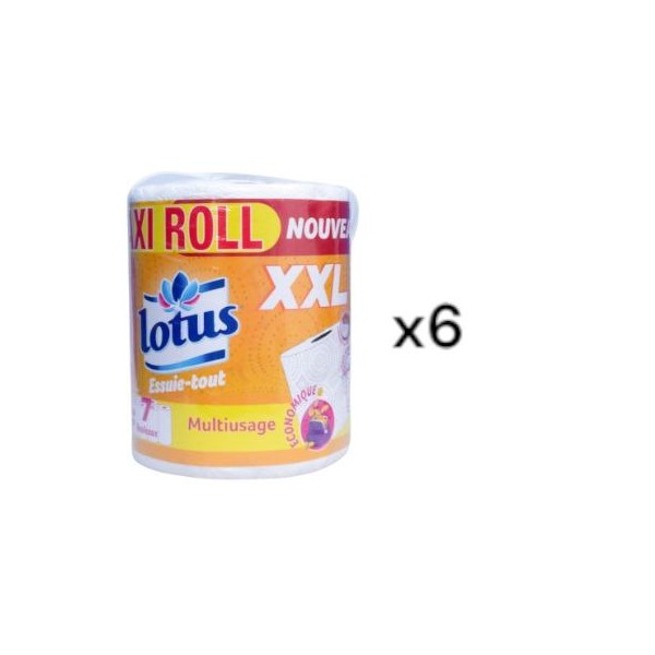 Essuie tout lotus Maxi XXL  Lot de 6Pcs