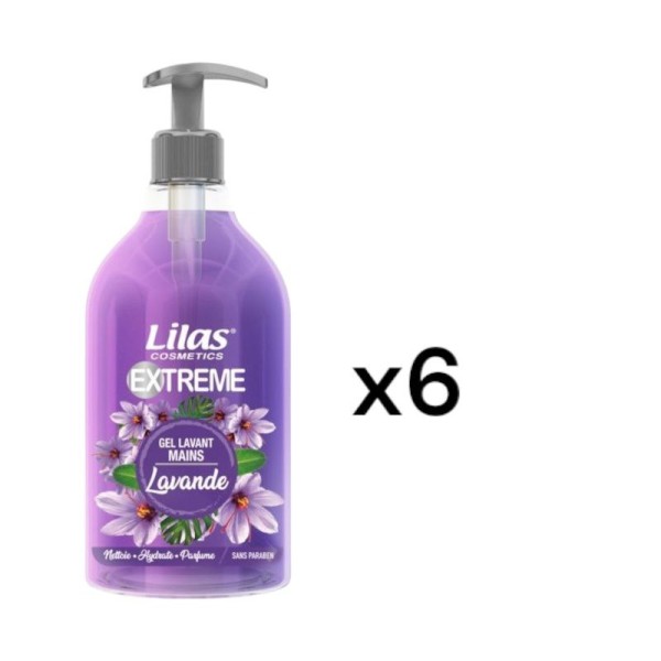 Lave Main Lavande 380ML Lilas Extrême (lot de 6Pcs)
